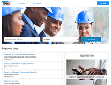 Tablet Screenshot of careers.ipaa.org